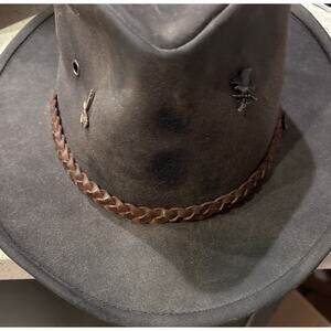 Outback Trading Co. Grizzly Hat 1486 Oilskin Hat Field Brown - Sz Small